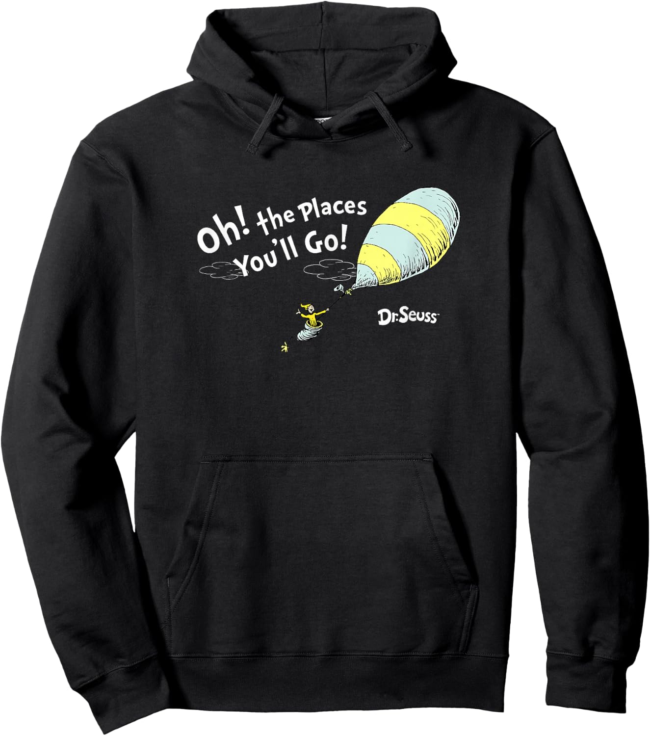 Dr. Seuss Oh The Places You'll Go! Hoodie - Hoodie | Black