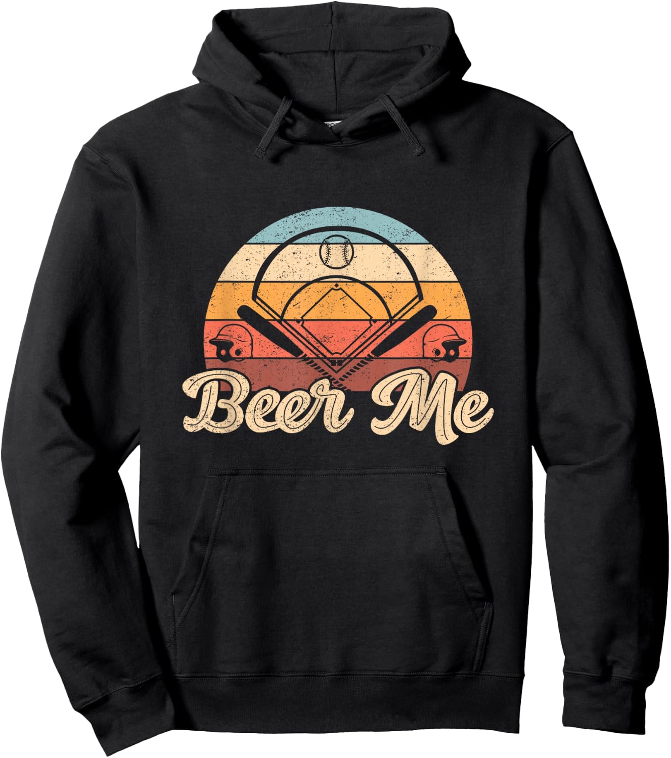 Funny Beer Me baseball Softball design Hoodie - Hoodie | Black