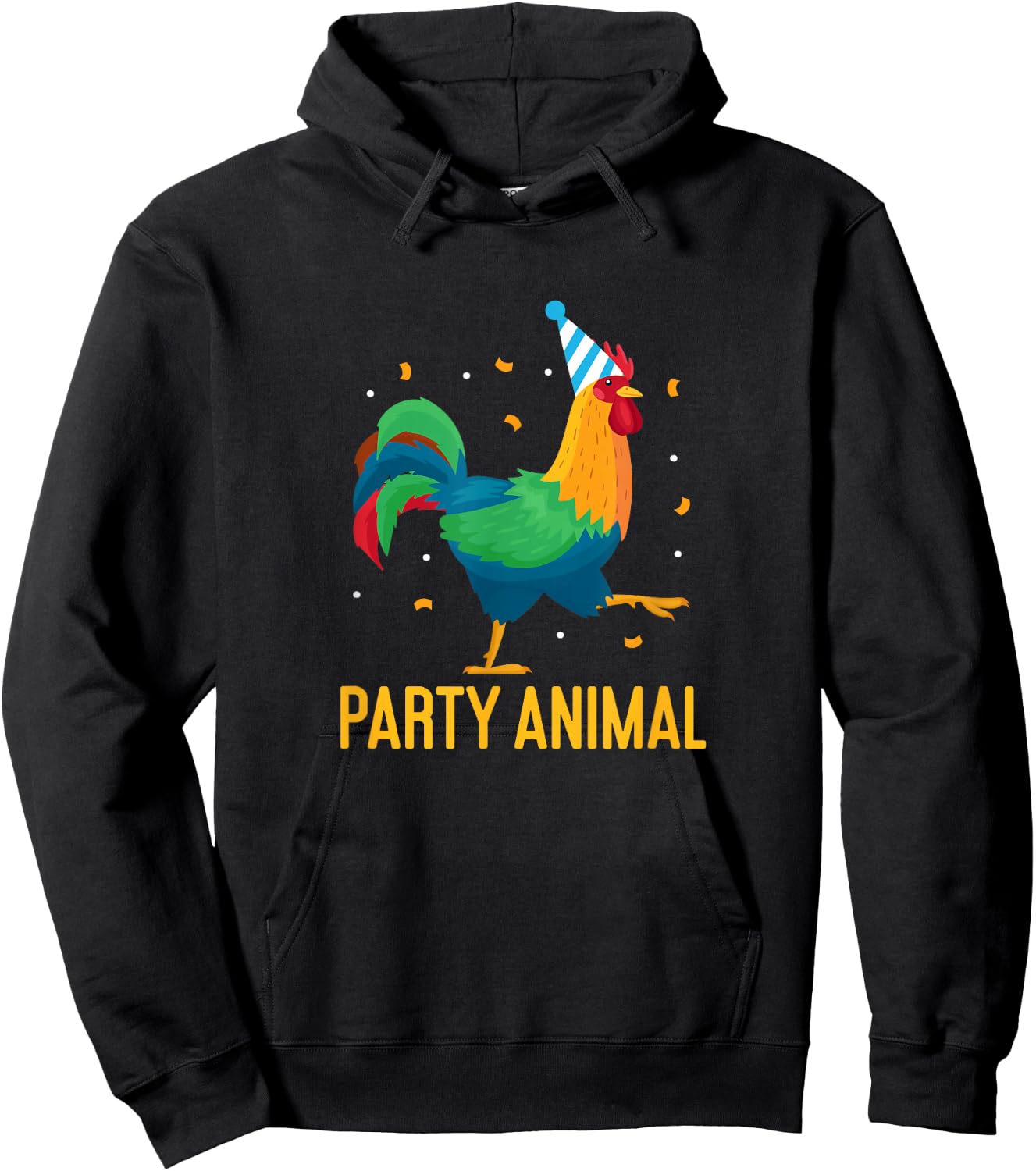 Party Animal Chicken Theme Farm Birthday Backyard Party Hoodie - Hoodie | Black