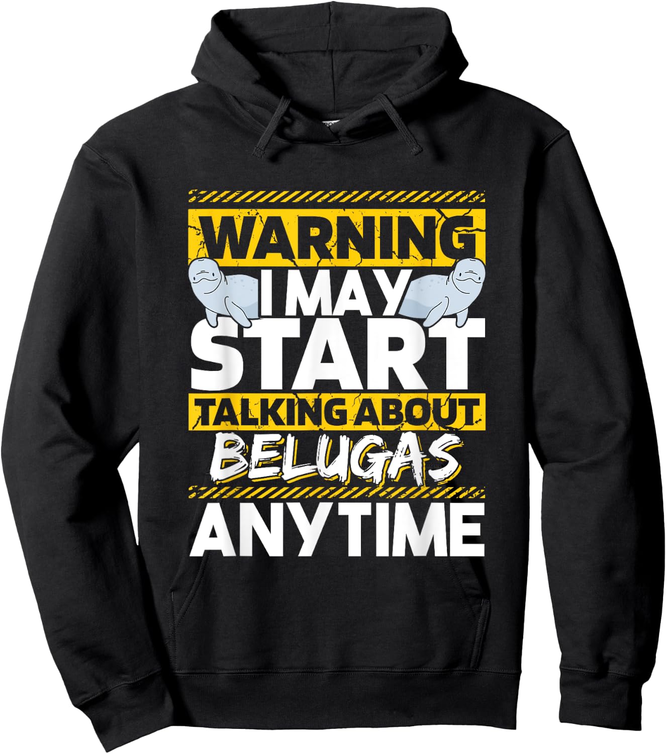 White Whale Lover Sea Creatures Ocean Mammals Beluga Whale Hoodie - Hoodie | Black