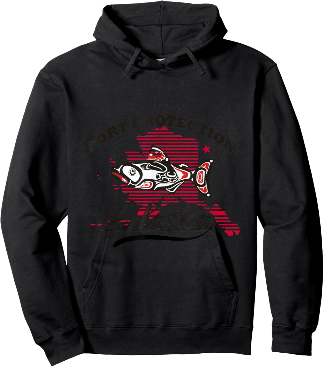 Port Protection Alaska Vacation Adventure Wildlife Trip Hoodie - Hoodie | Black