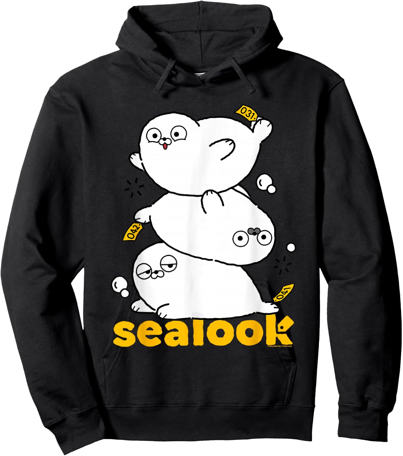 Sealook Stacked Seals Hoodie - Hoodie | Black