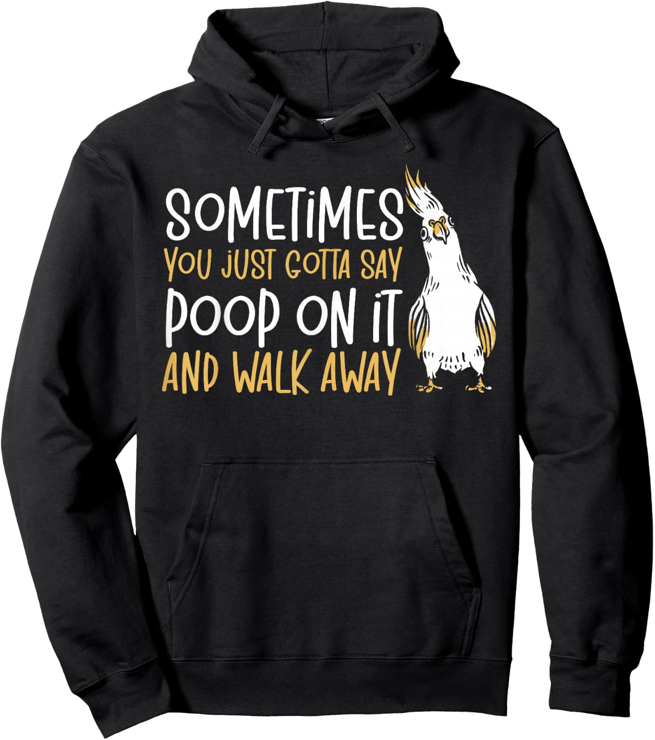 Cockatiel Parakeet Parrot Owner Bird Lover Funny Cockatiel Hoodie - Hoodie | Black