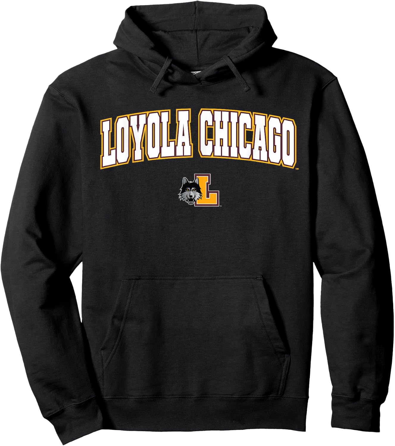 Loyola University Chicago Ramblers Arch Logo Hoodie - Hoodie | Black