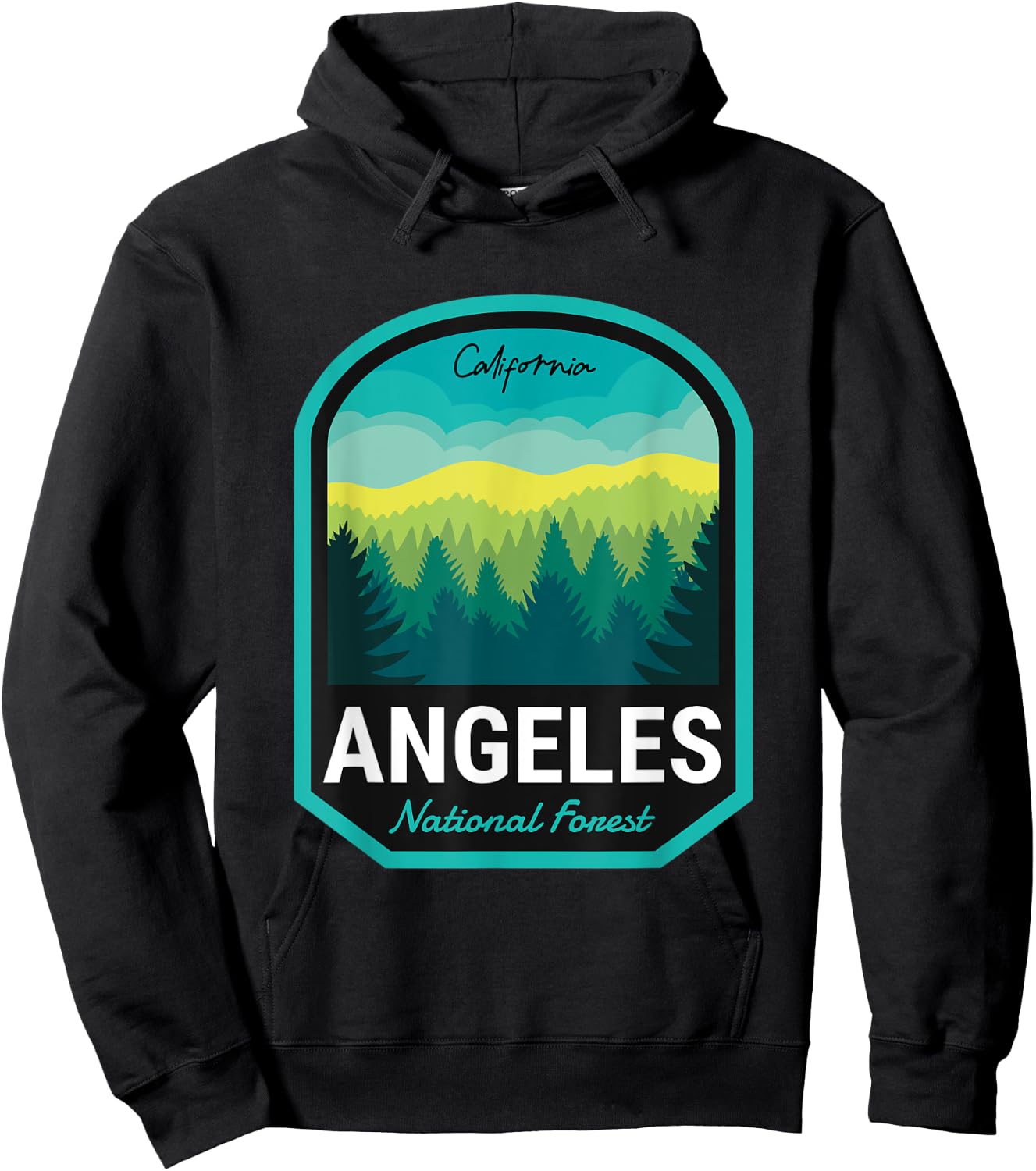 Angeles National Forest CA Hoodie - Hoodie | Black