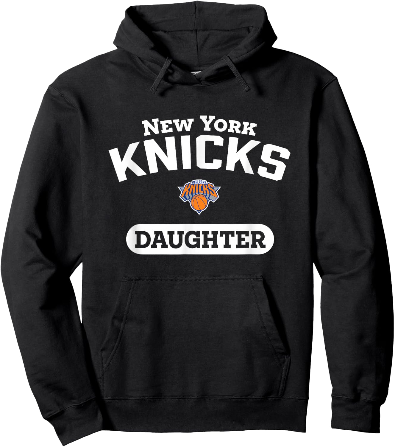 NBA New York Knicks Daughter Arched Team Logo Hoodie - Hoodie | Black