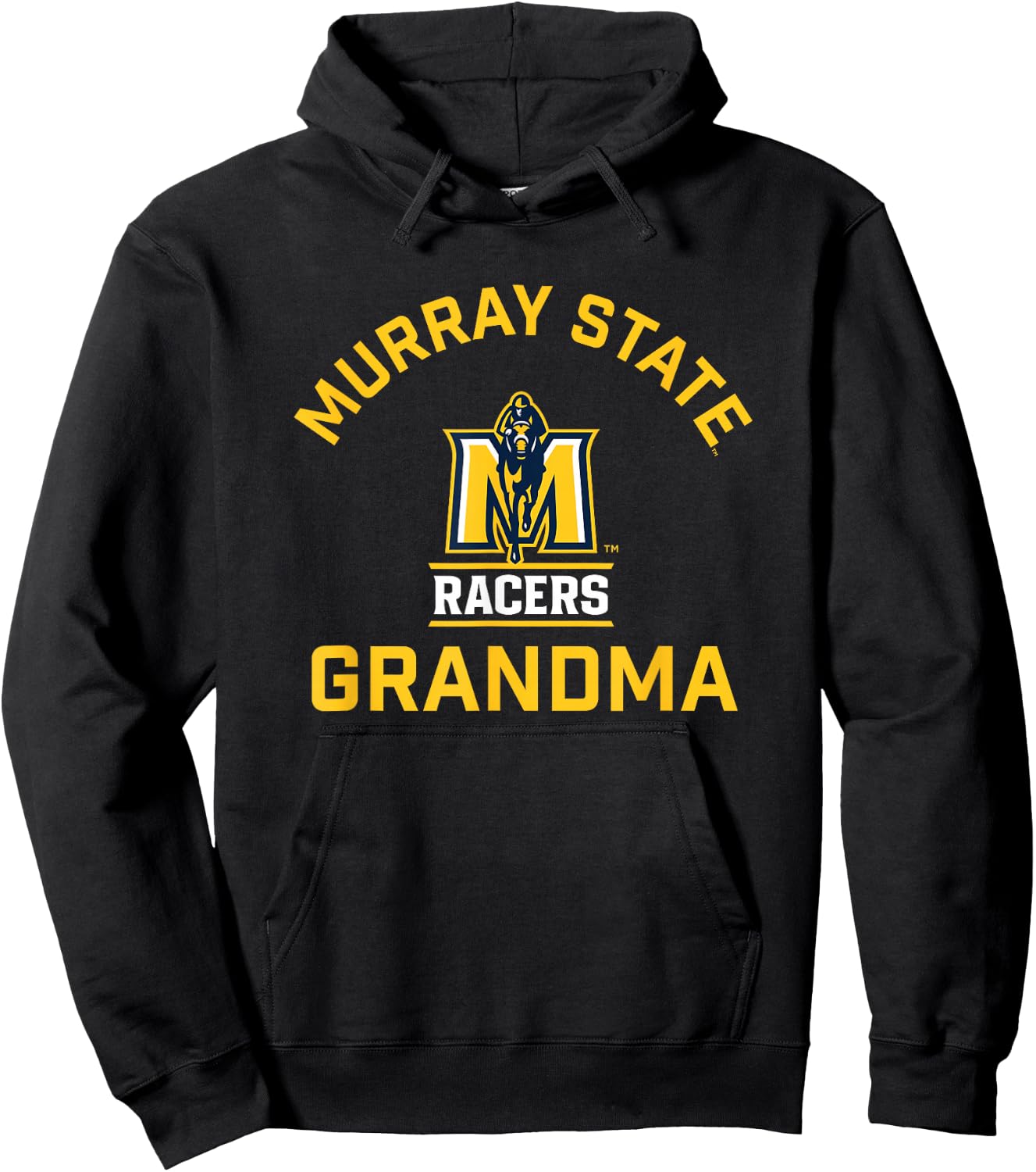 Murray State University Racers Arched Grandma Hoodie - Hoodie | Black