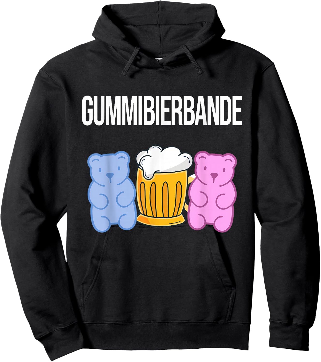 Gummibierbande - lustiges Sauf Party Urlaub Malle Gruppen Hoodie - Hoodie | Black