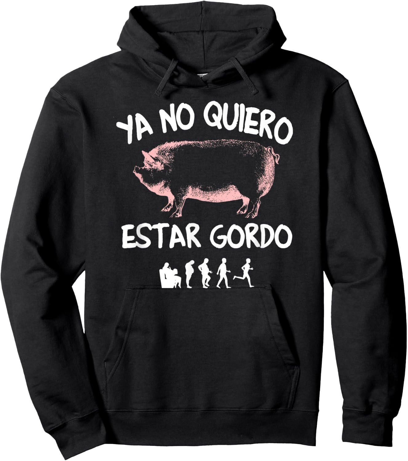 Ya No Quiero Estar Gordo Hoodie - Hoodie | Black