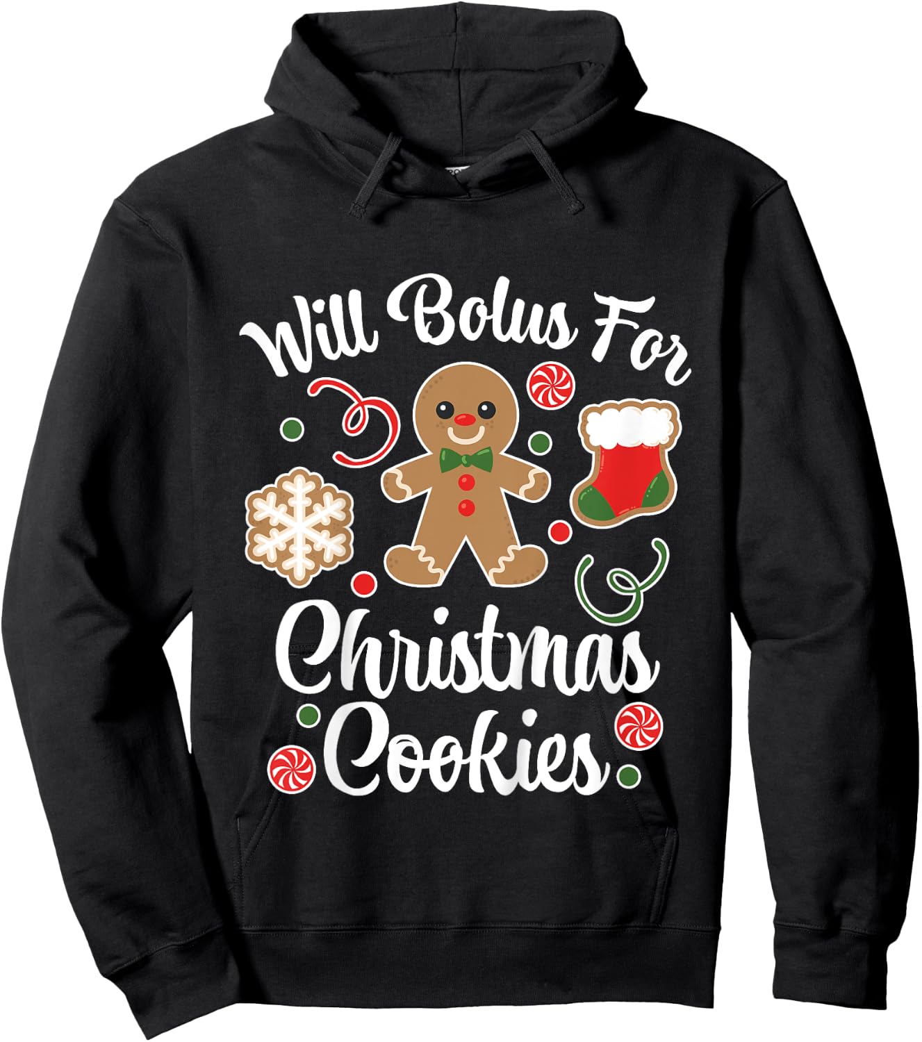 Kids Type 1 Diabetes Awareness Bolus For Christmas Cookies Youth Hoodie - Hoodie | Black
