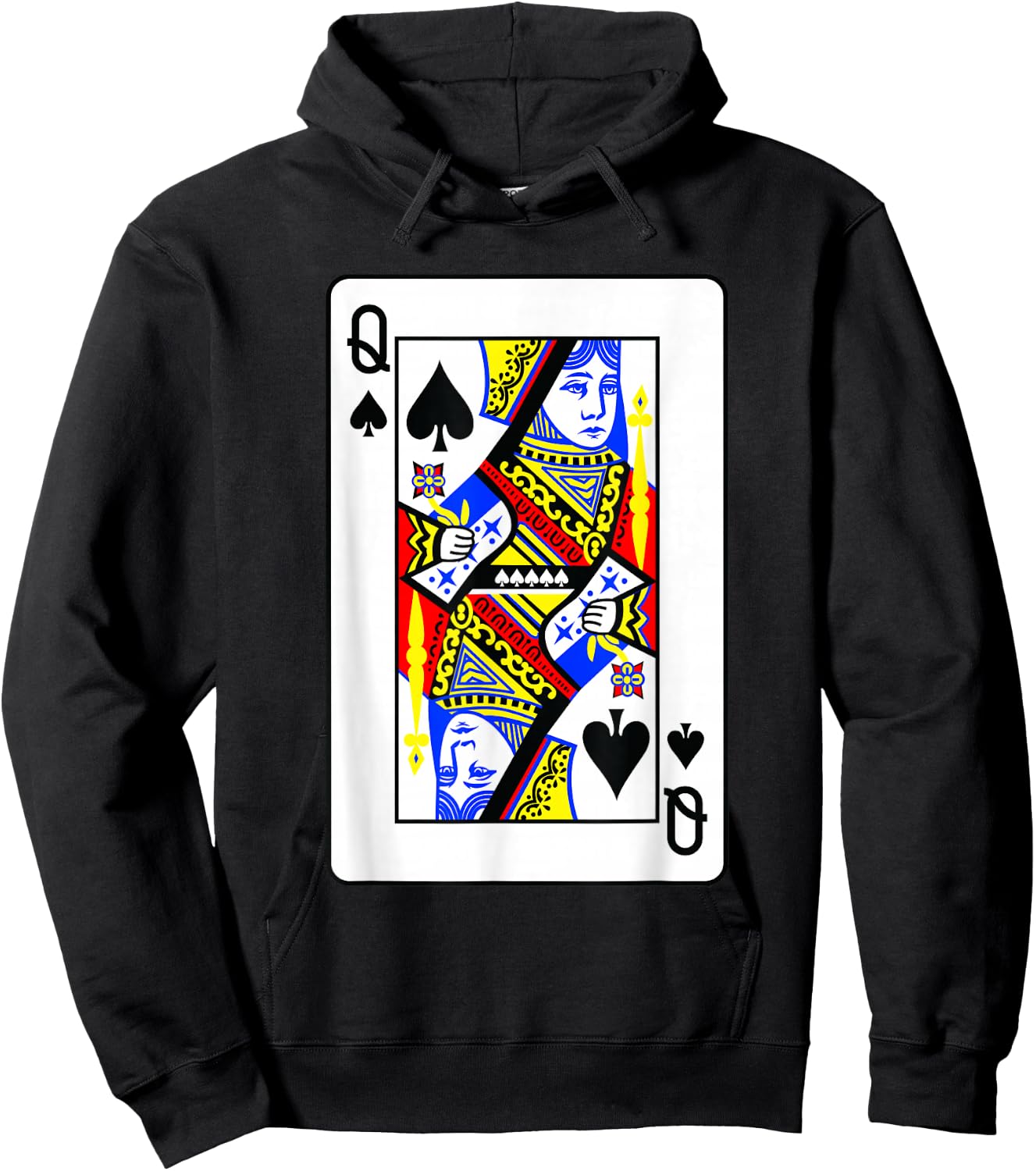 Pik-Women's Poker Card Games Playing Cards Black Jack , black Hoodie - Hoodie | Black