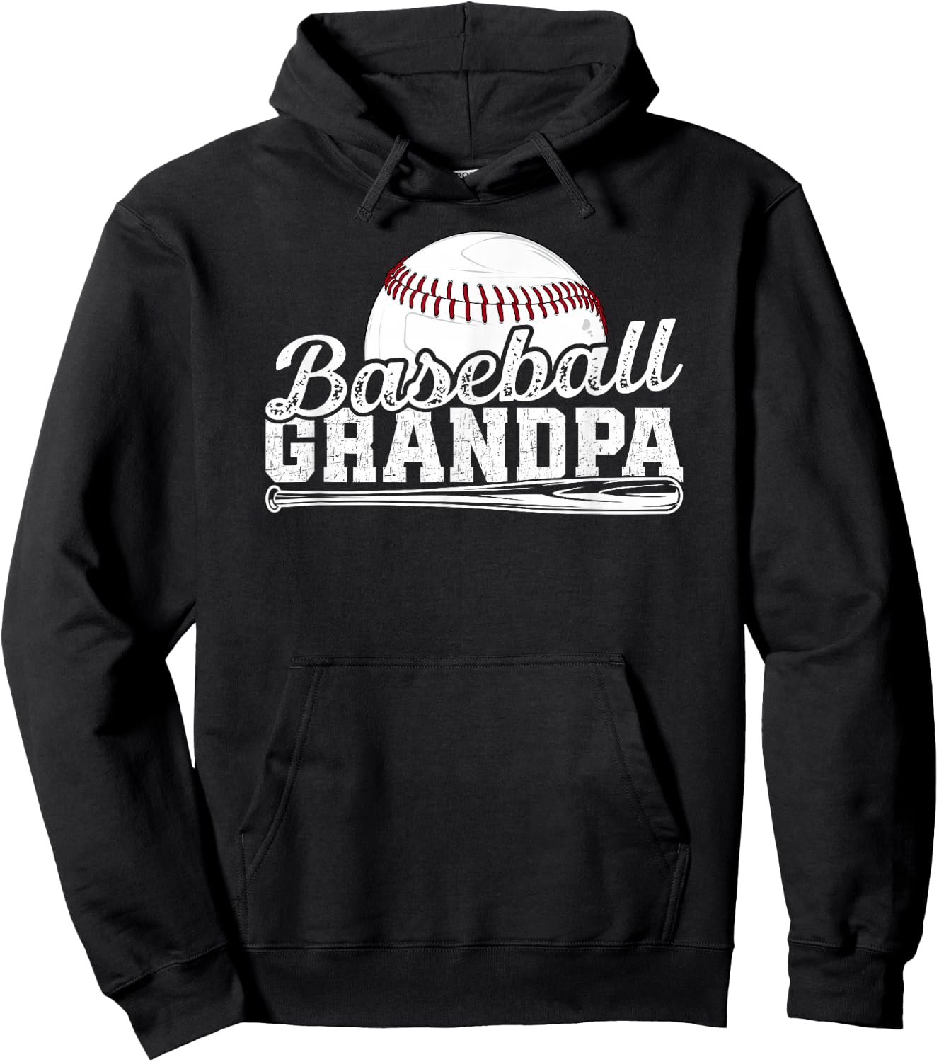 Baseball Grandpa Of A Baseball Player Grandpa Hoodie - Hoodie | Black