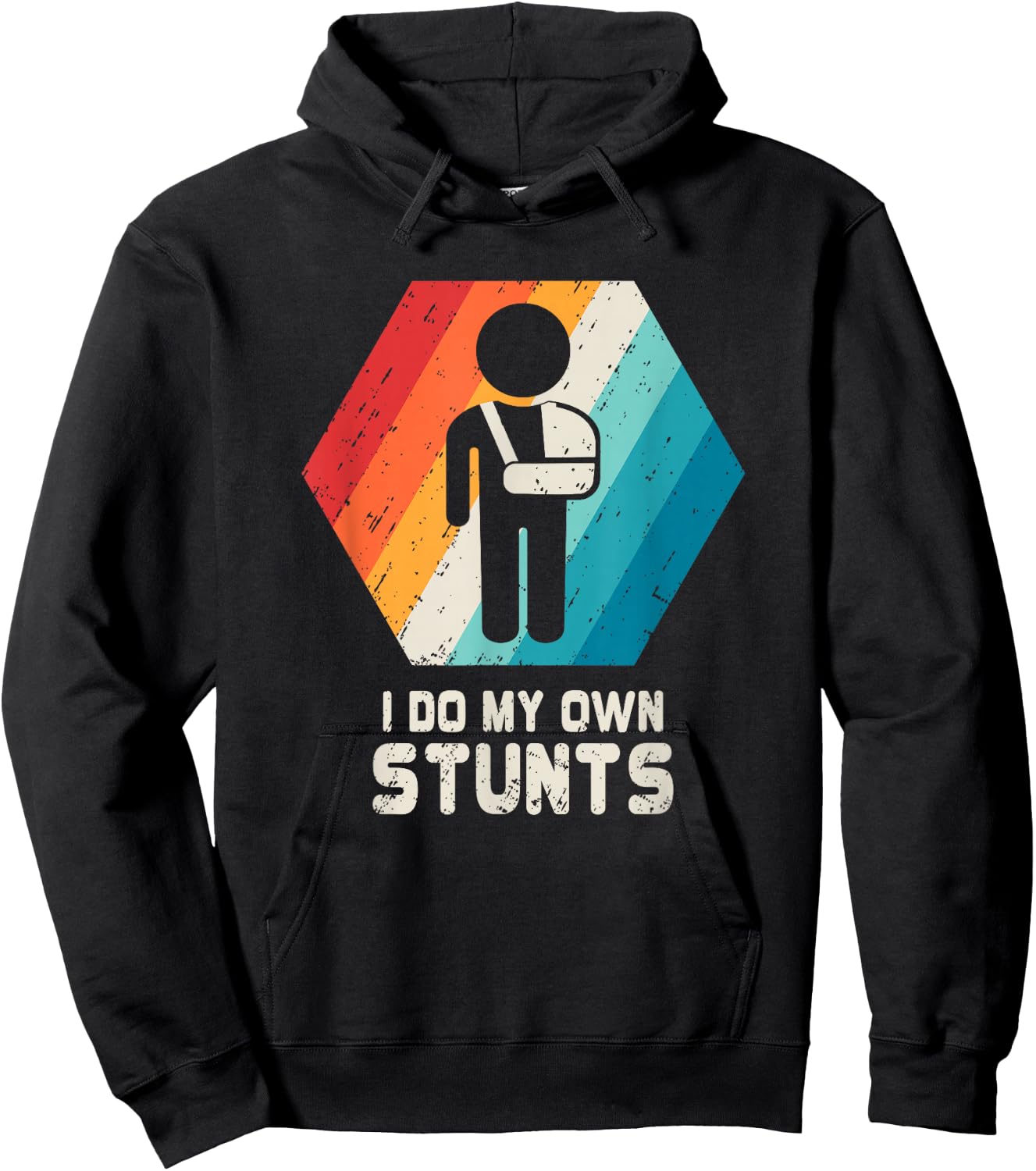 Broken Collarbone T Shirt Get Well Soon Funny Gift Hoodie - Hoodie | Black