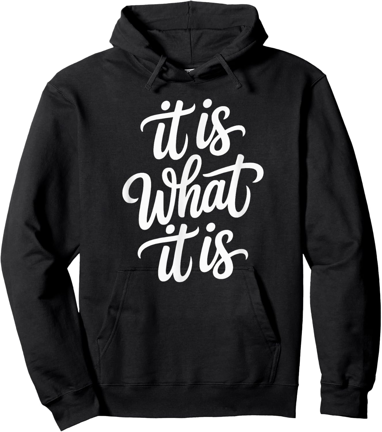 Lustiger Denglisch Spruch It is What It is Hoodie - Hoodie | Black