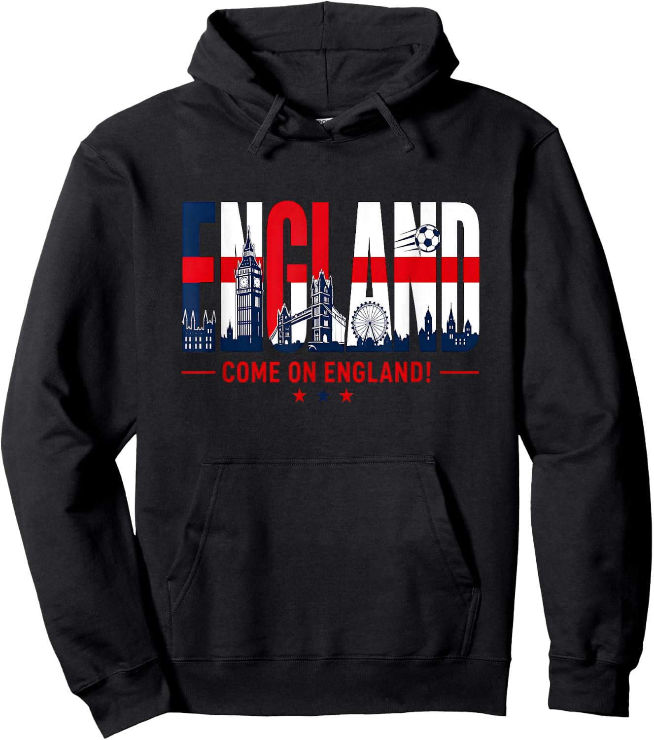 England Soccer Come Again England Football 2026 Fußball Hoodie - Hoodie | Black