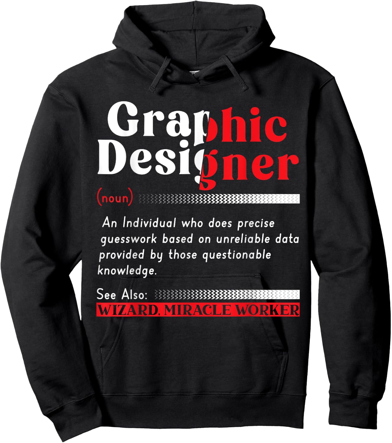 Graphic Designing Job Profession Graphic Designer Hoodie - Hoodie | Black