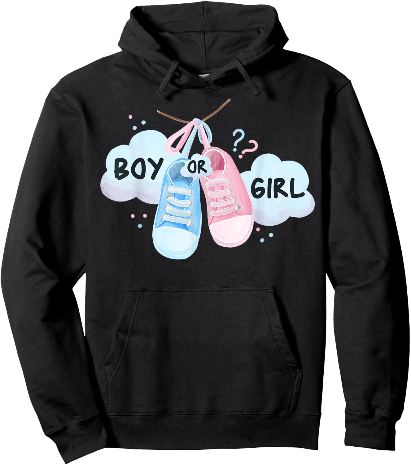 Gender Reveal Party - Gender Reveal Boy or Girl Hoodie - Hoodie | Black