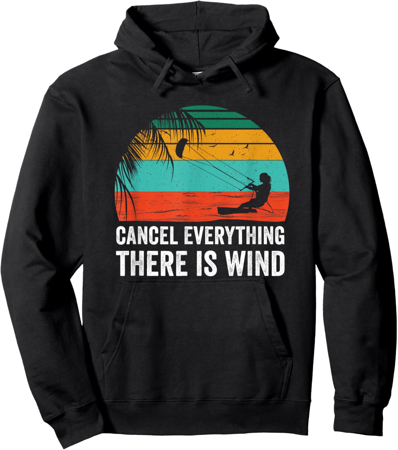 Kitesurf Kitesurfing Kiteboard Kite Surfing Kiteboarding Hoodie - Hoodie | Black