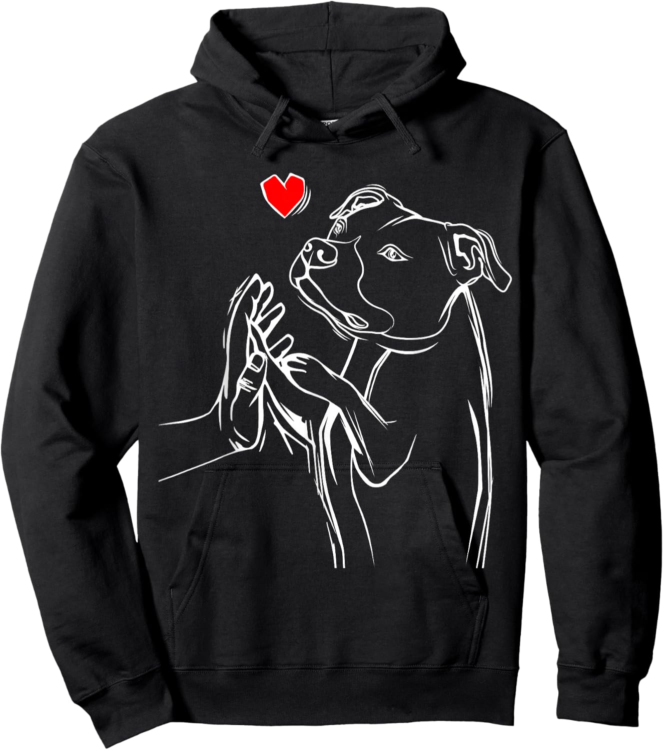 American Staffordshire Terrier Dog Amstaff Hoodie - Hoodie | Black
