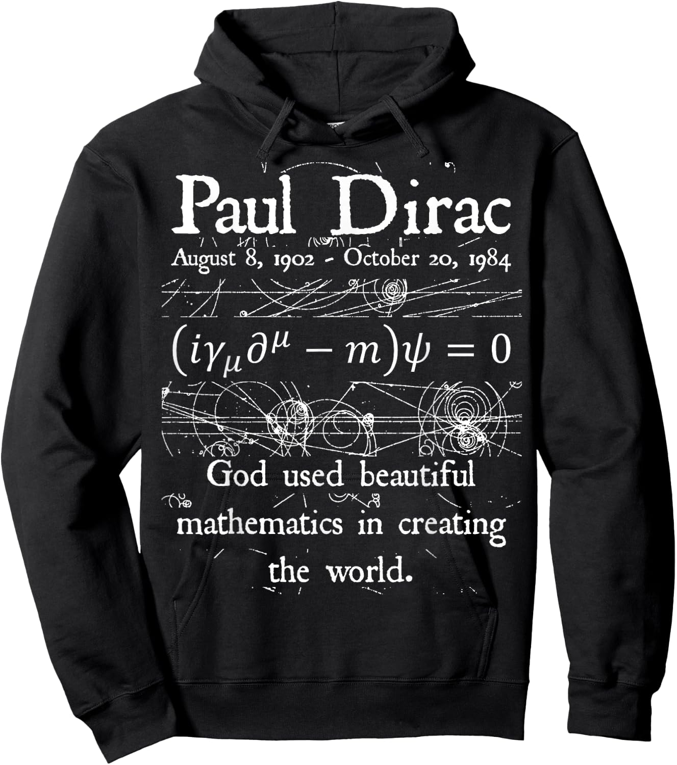 Nerdy Funny Dirac Equation God Beautiful Mathematics Teacher Women Kids Hoodie - Hoodie | Black
