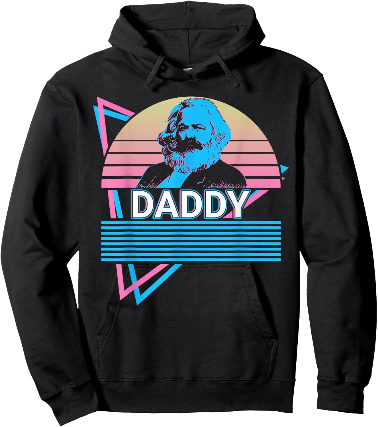Karl Marx Papa Kommunismus Kommunist Papa Hoodie - Hoodie | Black