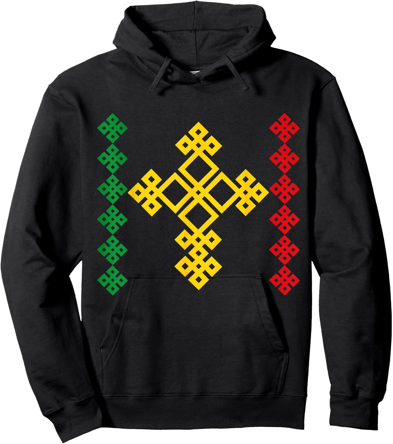 Ethiopian Cross Ethiopia , Black, S Hoodie - Hoodie | Black