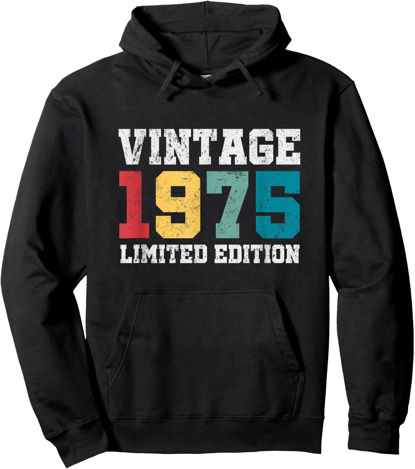 Vintage 1975 Limited Edition 50 Year Old Gifts 50th Birthday Hoodie - Hoodie | Black