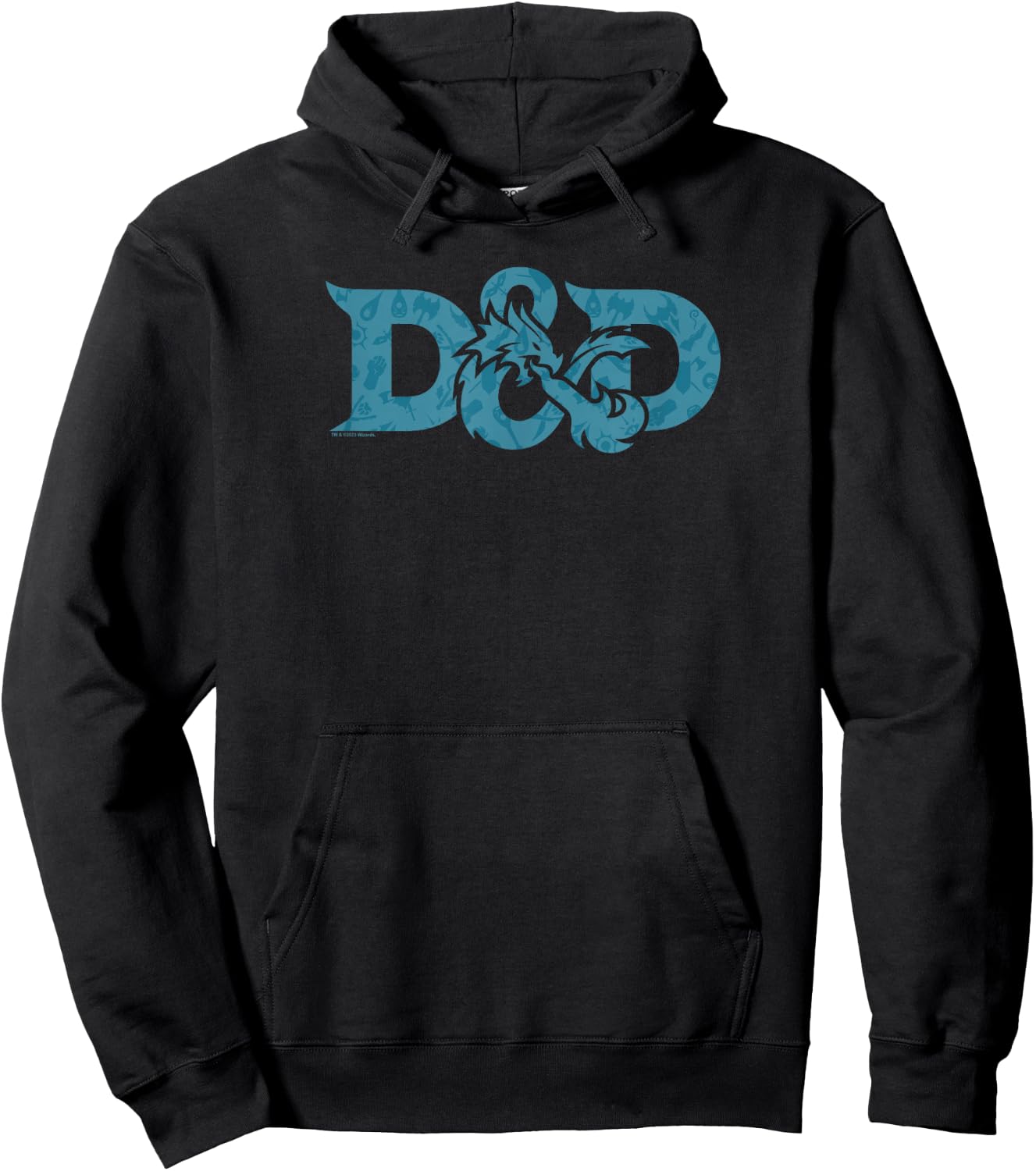 Dungeons & Dragons DND Official Icons Logo Hoodie - Hoodie | Black