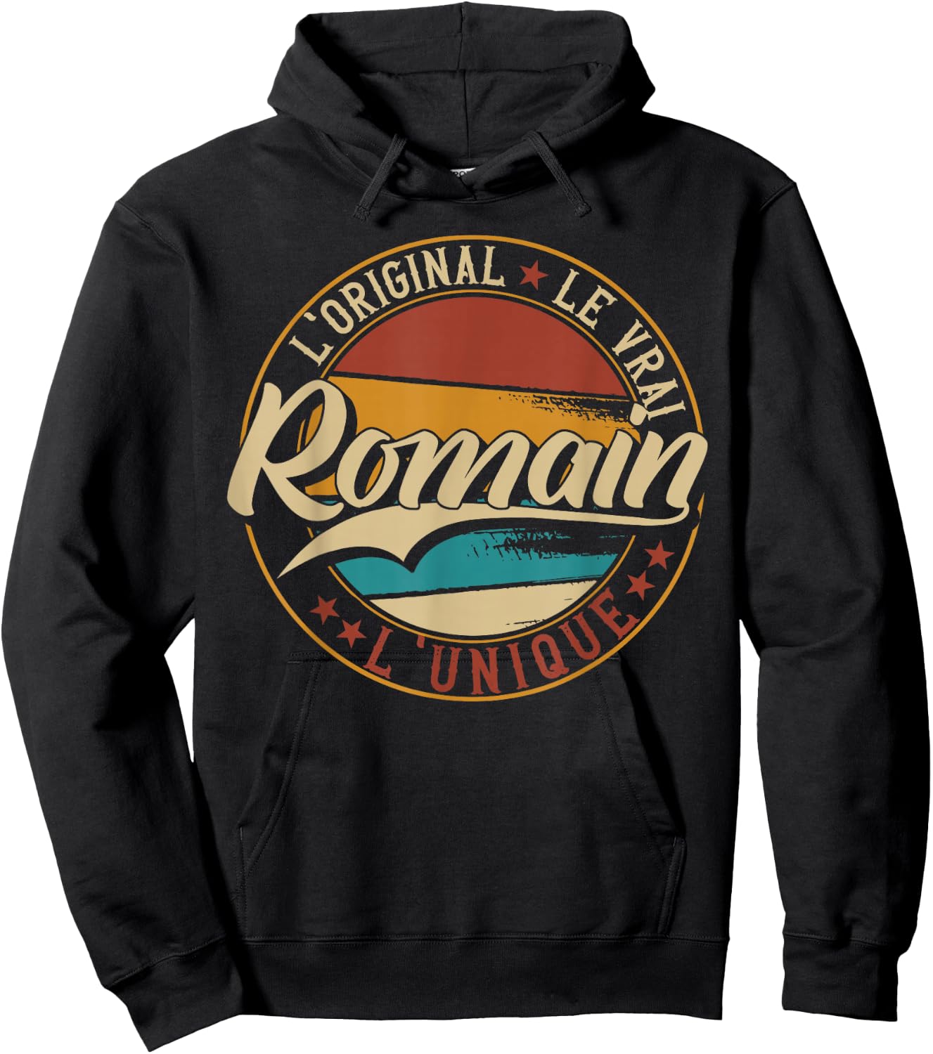Romain The Original The True The Unique Men & Boys , Black, S Hoodie - Hoodie | Black