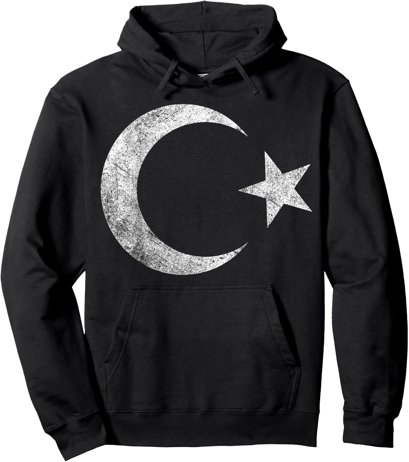 Turkish flag of Turkey cool distressed vintage Türkiye pride Hoodie - Hoodie | Black