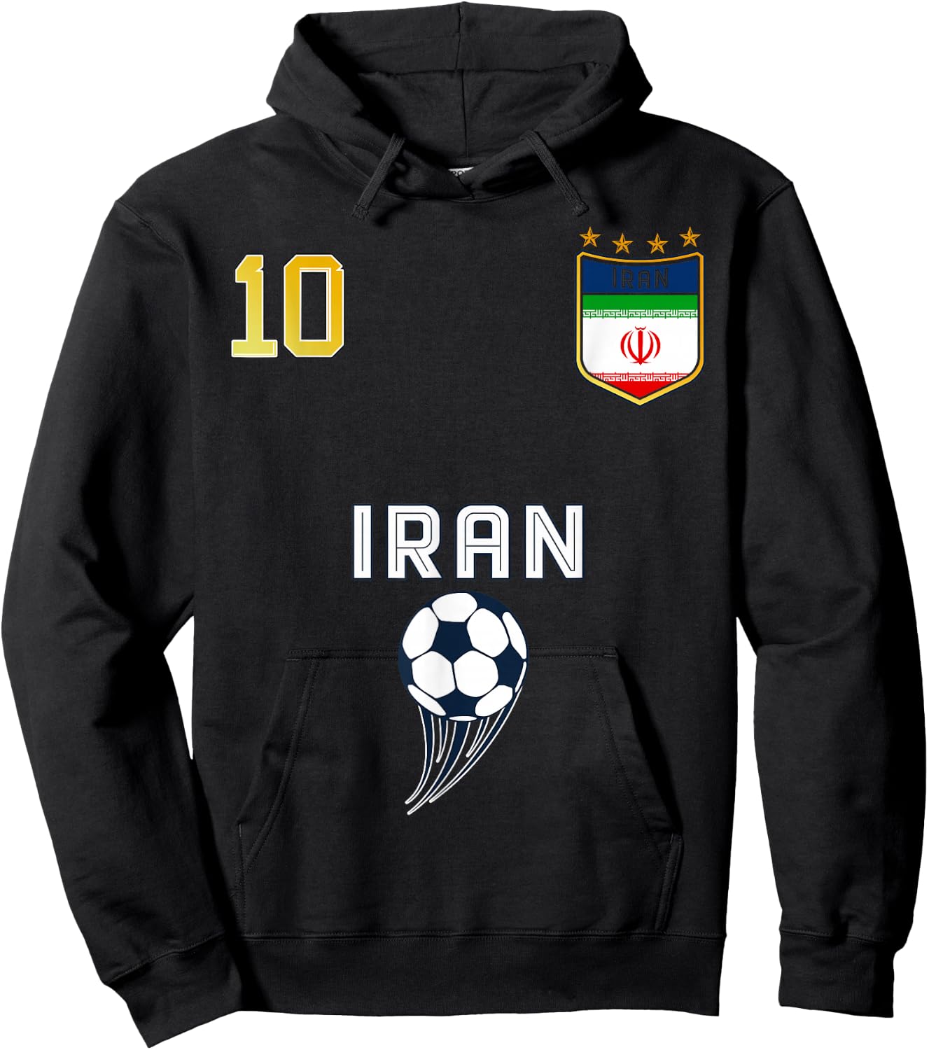 Retro Iran Flag Iranian Pride Lovers Hoodie - Hoodie | Black
