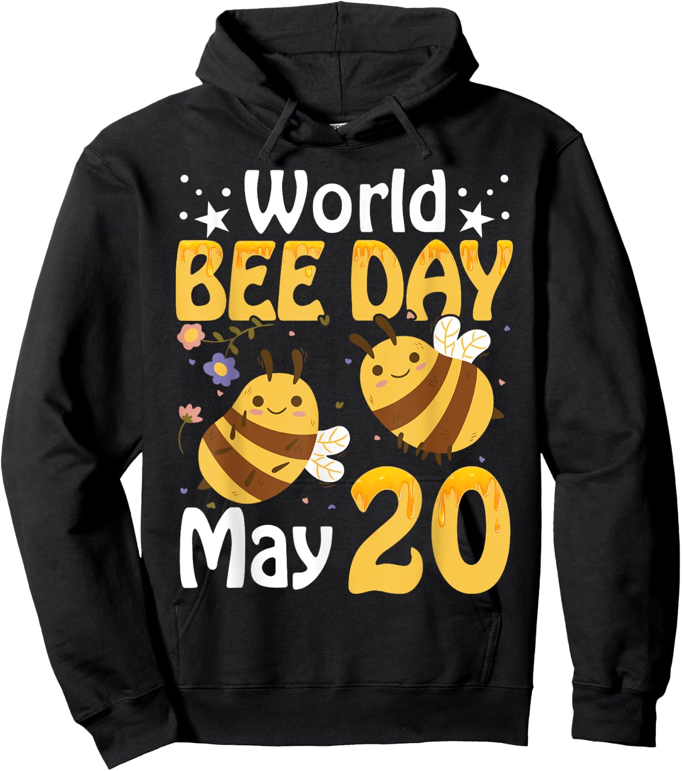 World bee day - bees Hoodie - Hoodie | Black