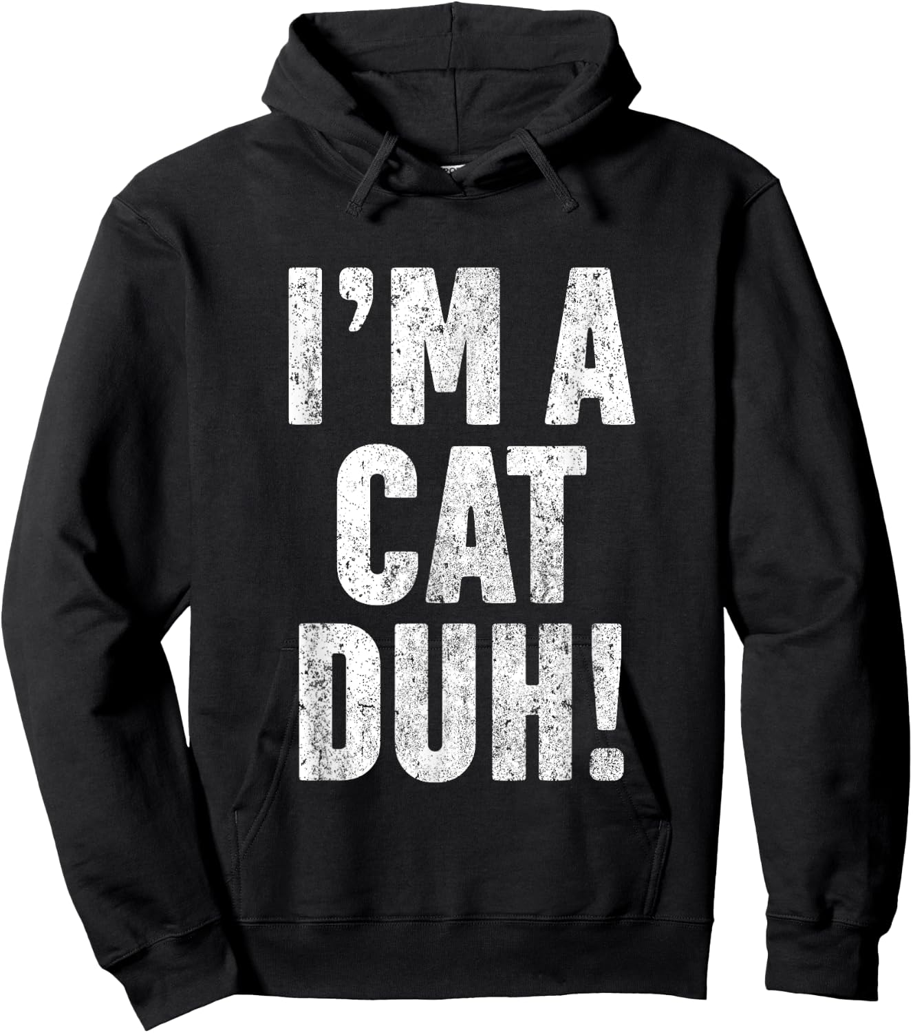 I'm A Cat Duh Halloween Costume T Shirt Funny Gift Women Kids Hoodie - Hoodie | Black