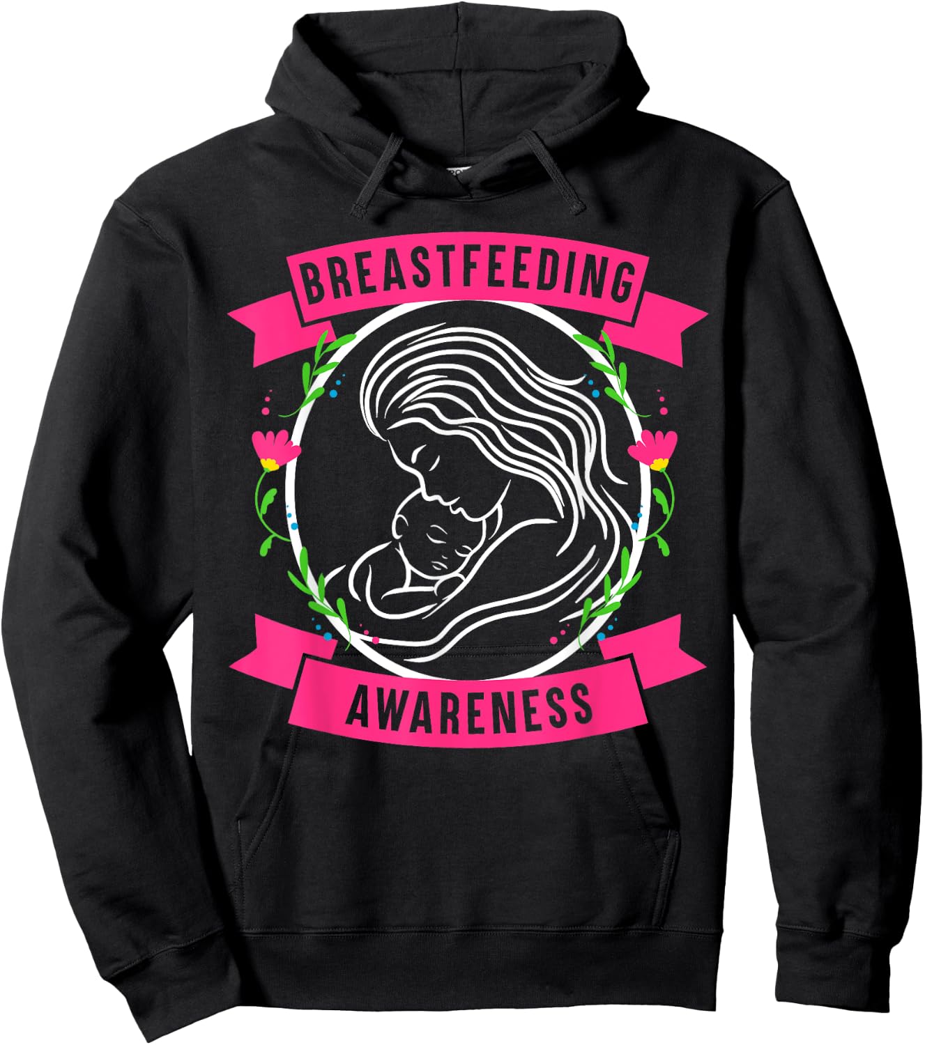 Breastfeeding Awareness Saving Breast Milk Lactation Mom Hoodie - Hoodie | Black