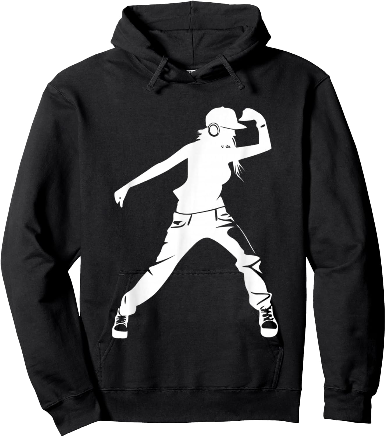 Girl Loves to Dance Hip Hop - Hiphop Dancer Breakdancing Hoodie - Hoodie | Black