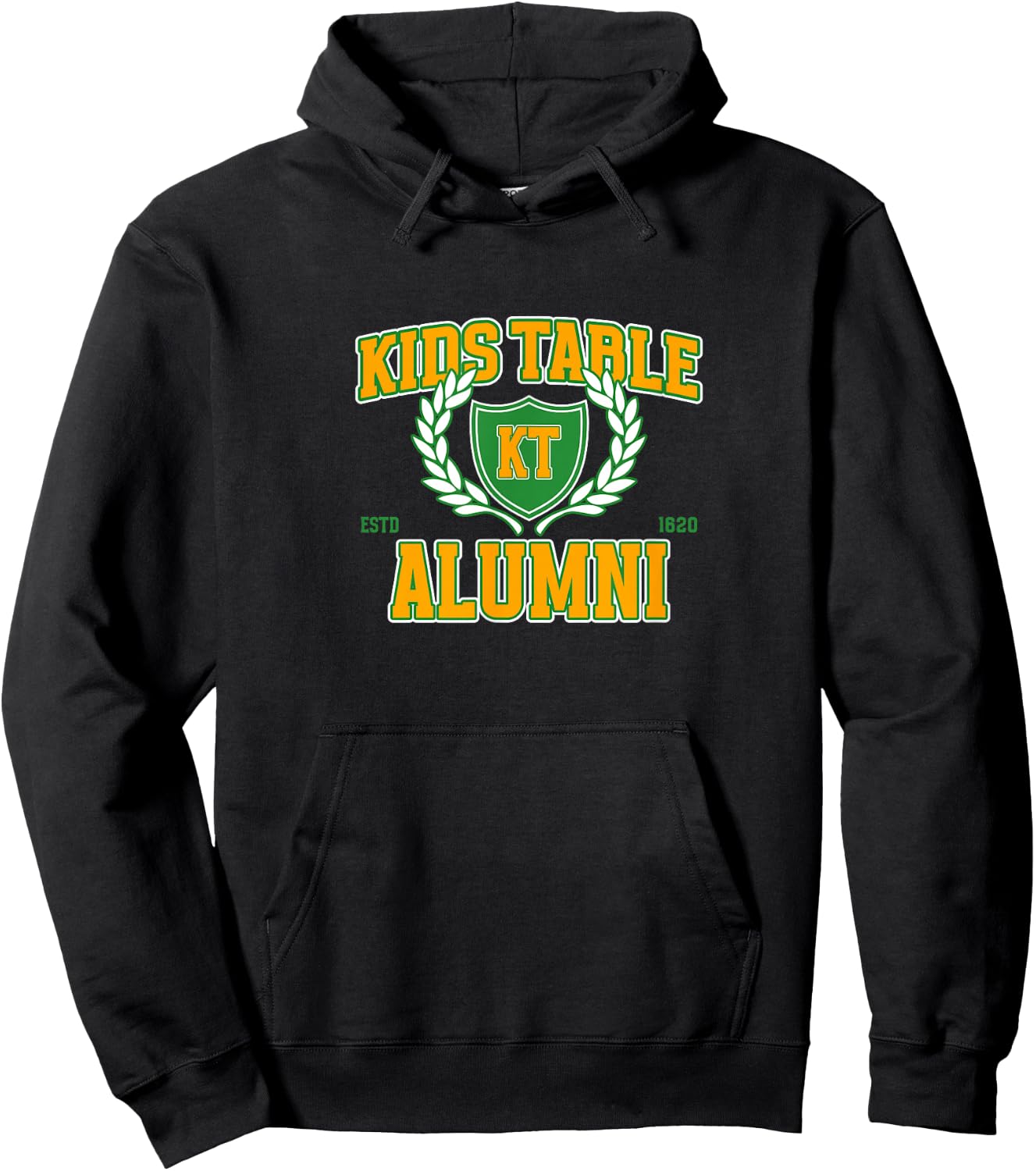 Kids Table Alumni Thanksgiving Dinner Meal Kiddie Immature Hoodie - Hoodie | Black