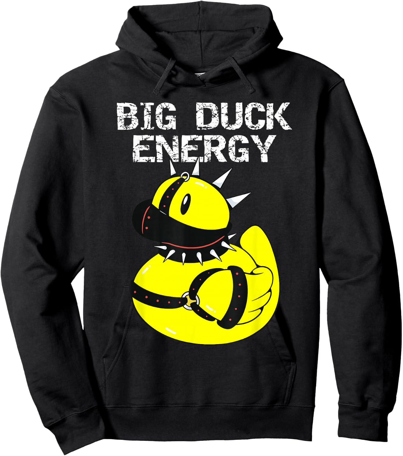 Big Duck Energy Cute Naughty Rubber Duckie Bathtub Ducky Hoodie - Hoodie | Black