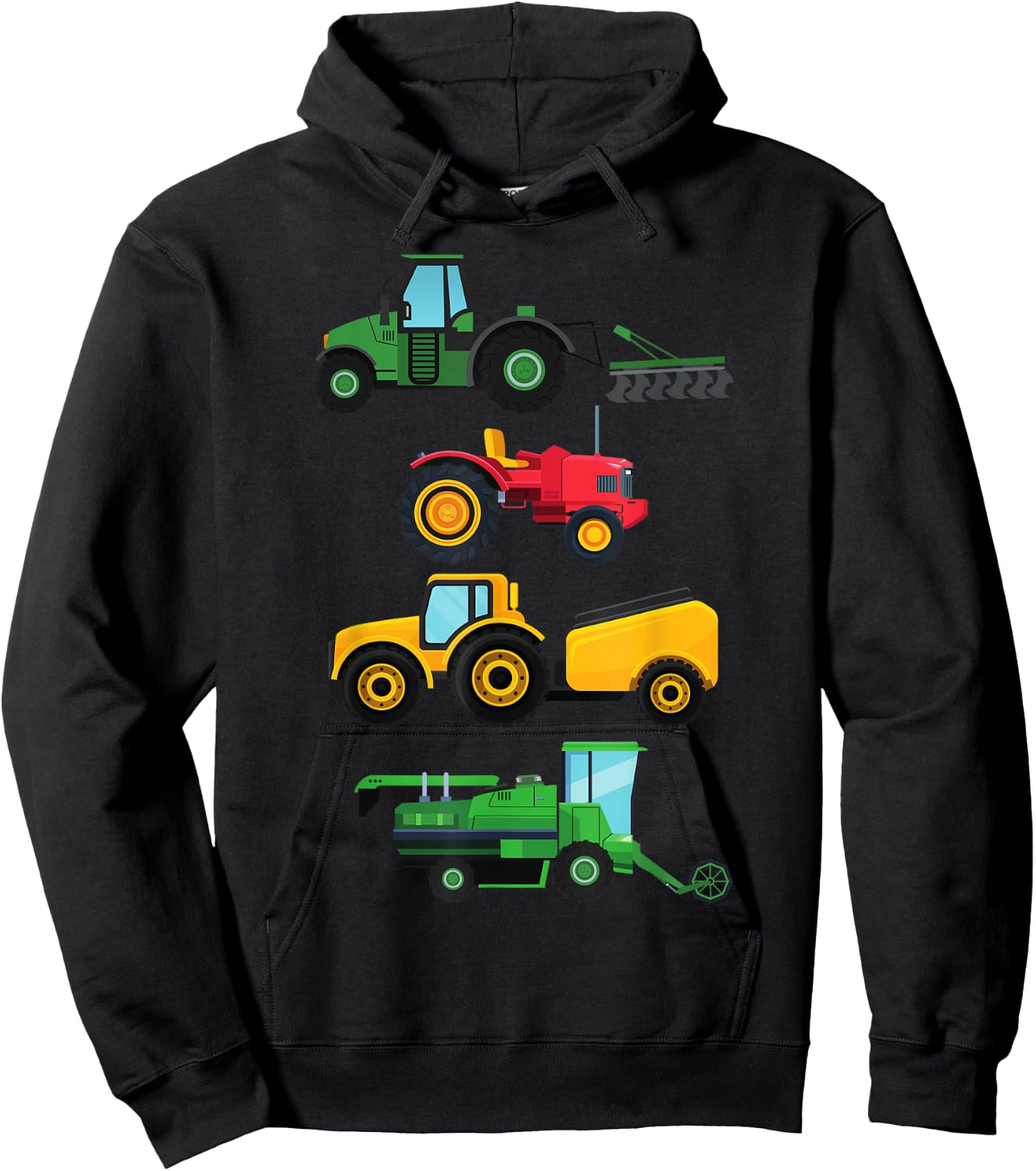 4 Traktoren & Landmaschinen Mähdrescher Jungen Geschenk Hoodie - Hoodie | Black