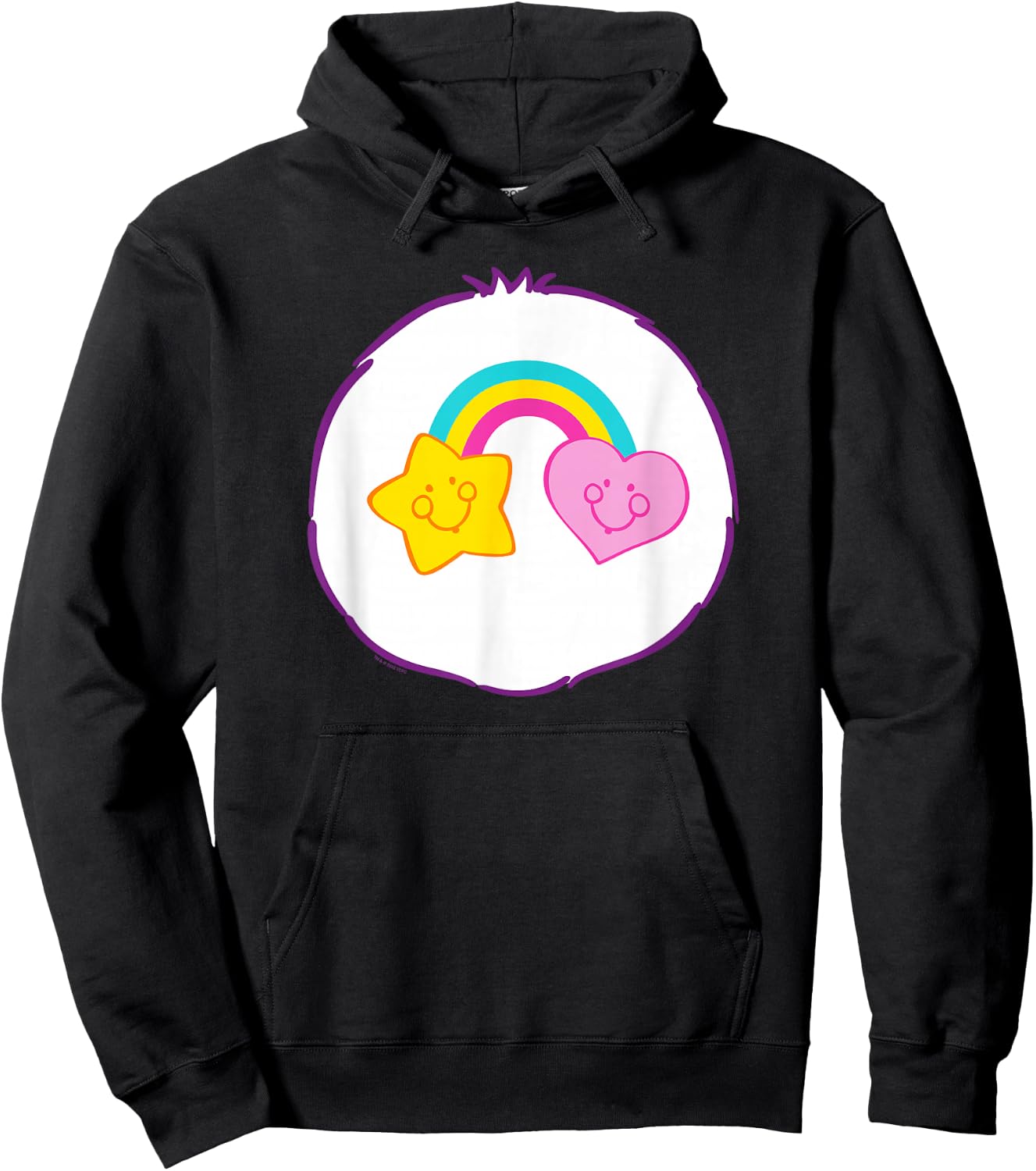 Care Bears Halloween Rainbow Belly Best Friend Bear Costume , blue Hoodie - Hoodie | Black