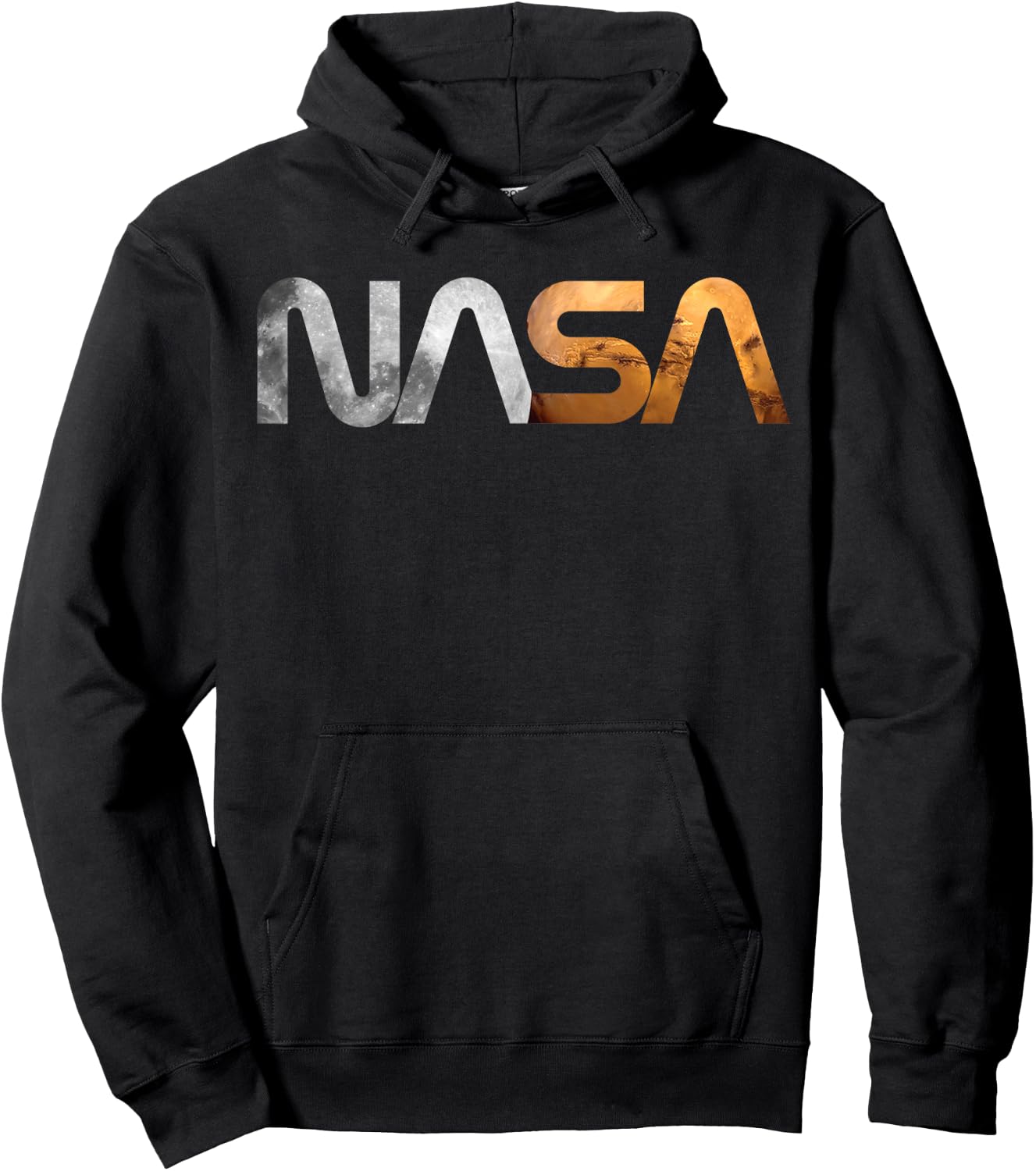 NASA Artemis Mission Moon Mars Worm Logo Hoodie - Hoodie | Black