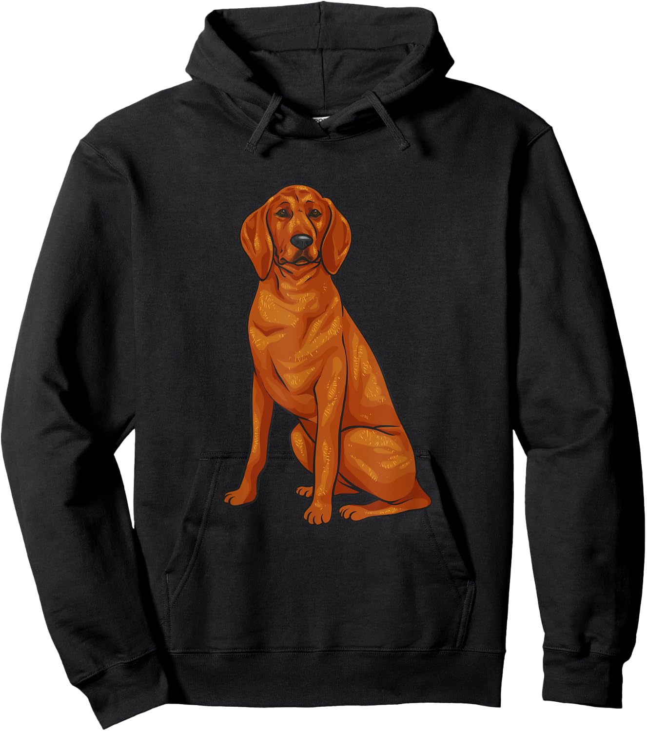 Redbone Coonhound Gifts & Apparel Redbone Coonhound Dog , Black, -Adults, X-Small, Short Sleeve, Classic Fit Hoodie - Hoodie | Black