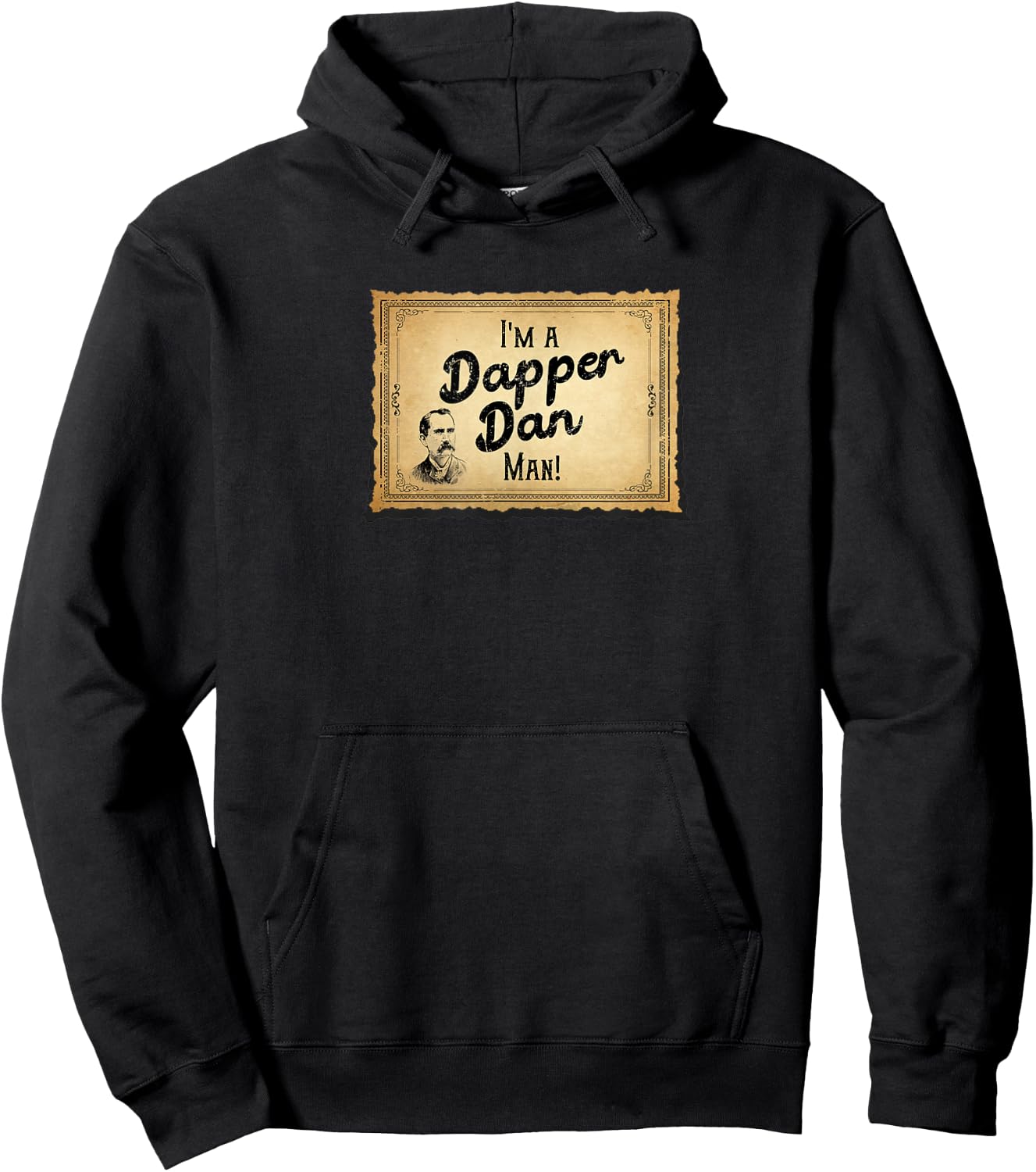 Dapper Dan Man Novelty Design Hoodie - Hoodie | Black