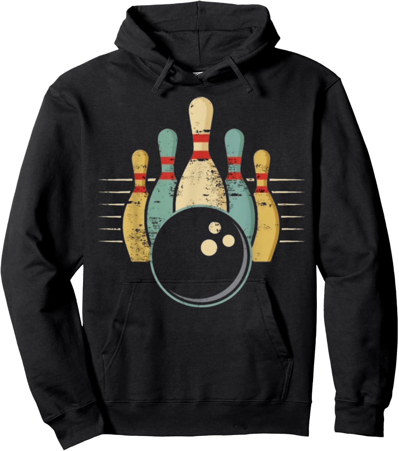 Funny Gift Funny Teen Bowling , Black, S Hoodie - Hoodie | Black
