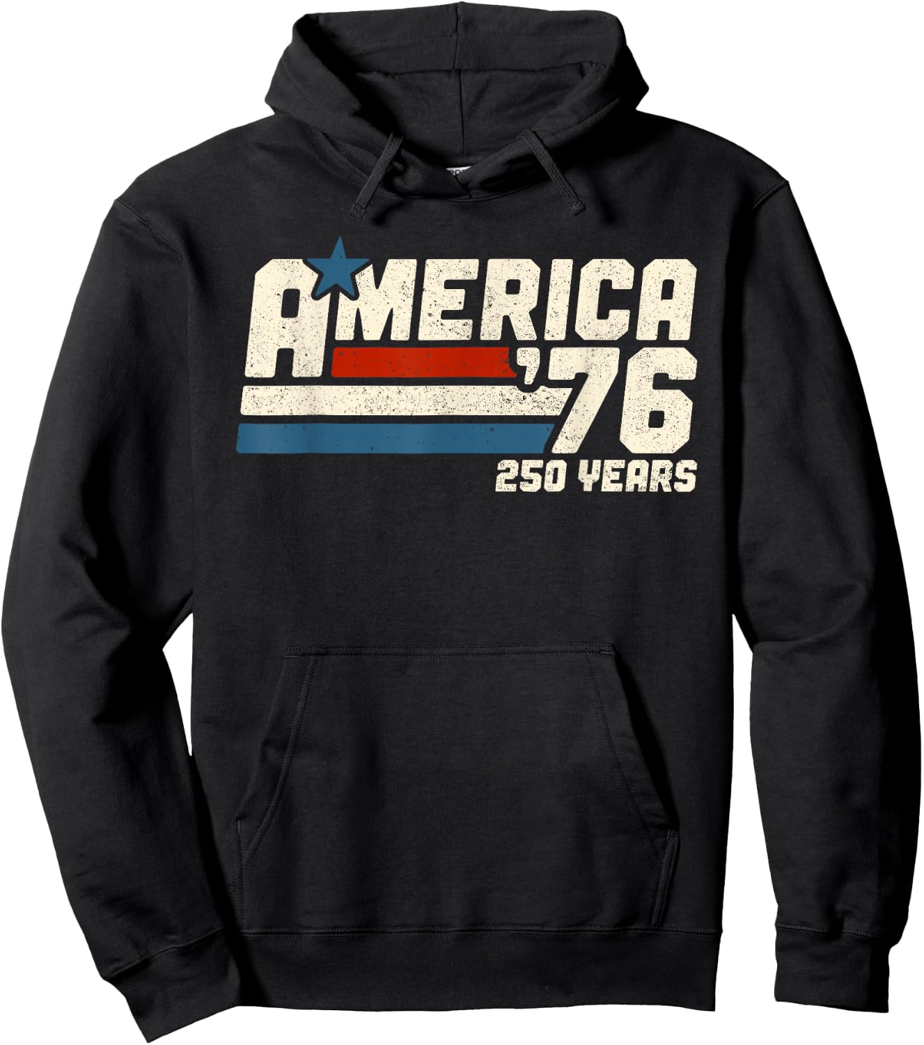 America Retro 250 Years 250th Anniversary USA 1776-2026 Hoodie - Hoodie | Black