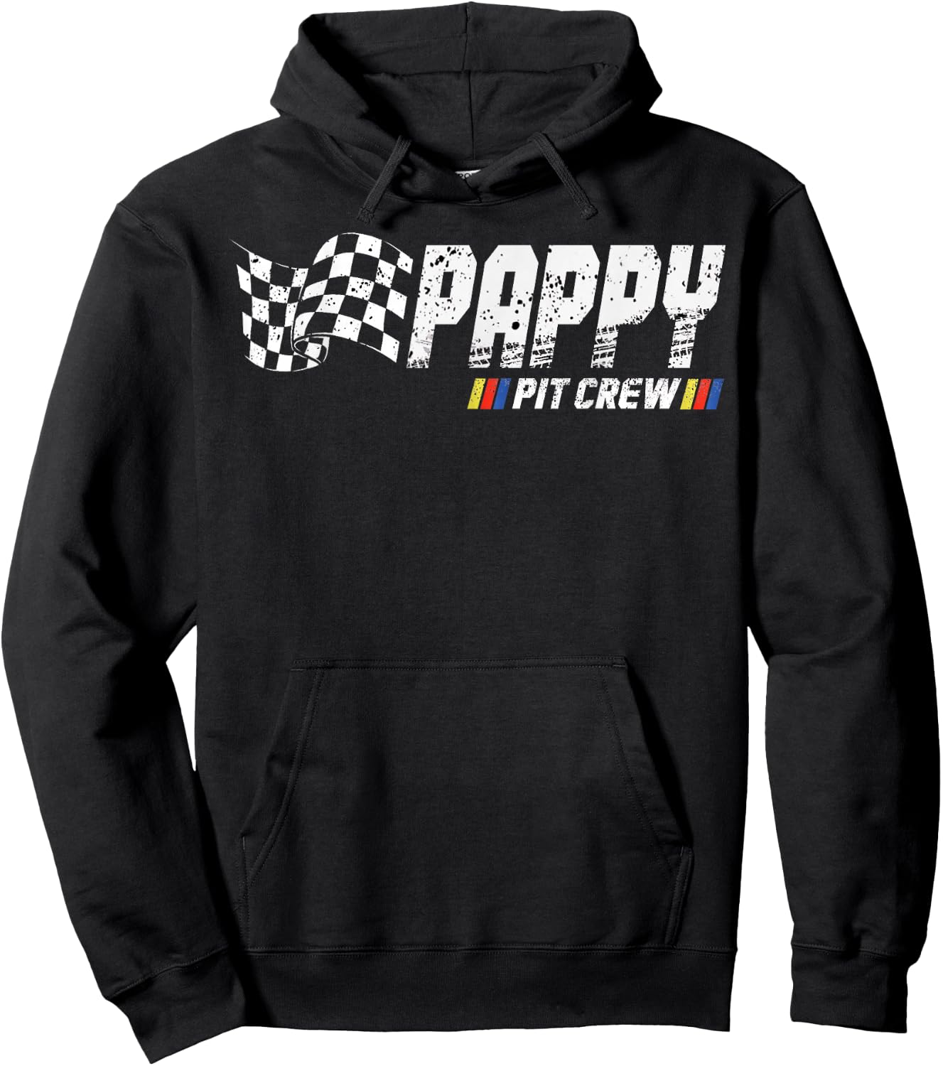 Pappy Pit Crew Race Car Birthday Family Racing Hoodie - Hoodie | Black