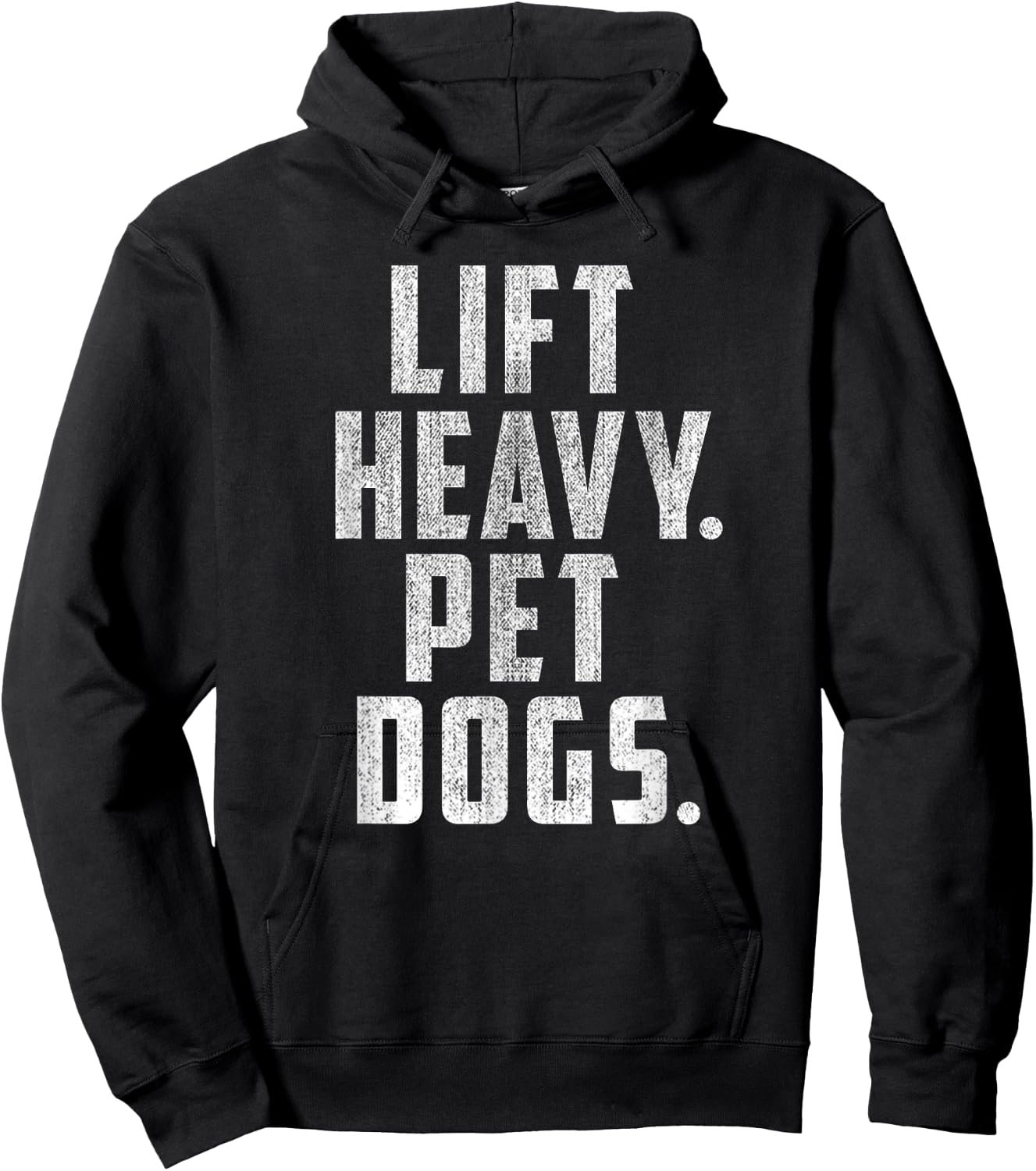 Lift Heavy Pet Dogs Gym & Workout Gift Weightlifters Hoodie - Hoodie | Black