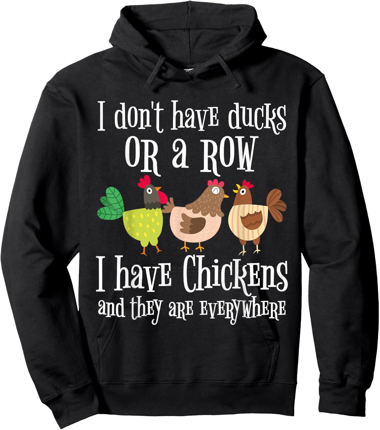 Funny Chicken Lover Graphic and Men Chicken Farmer Hoodie - Hoodie | Black