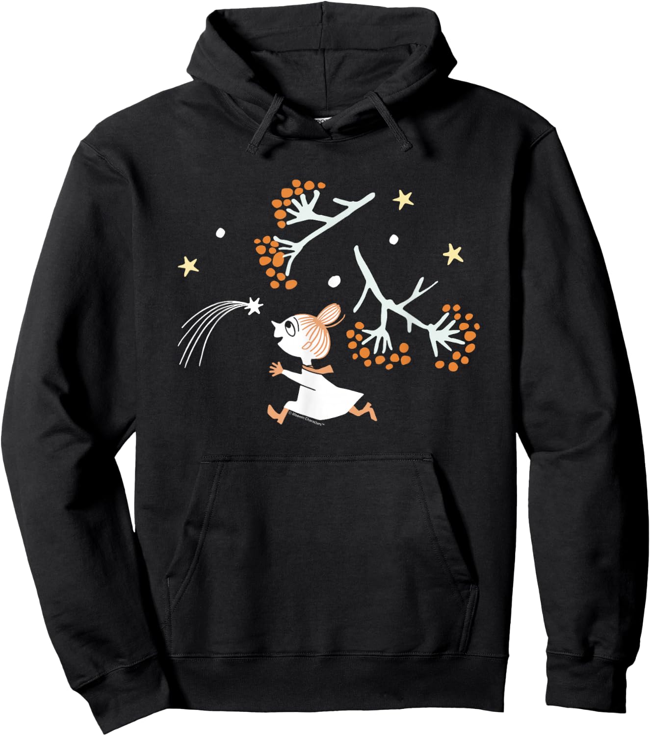 Mumin Little My Shooting Star Herbst Winter Hoodie - Hoodie | Black