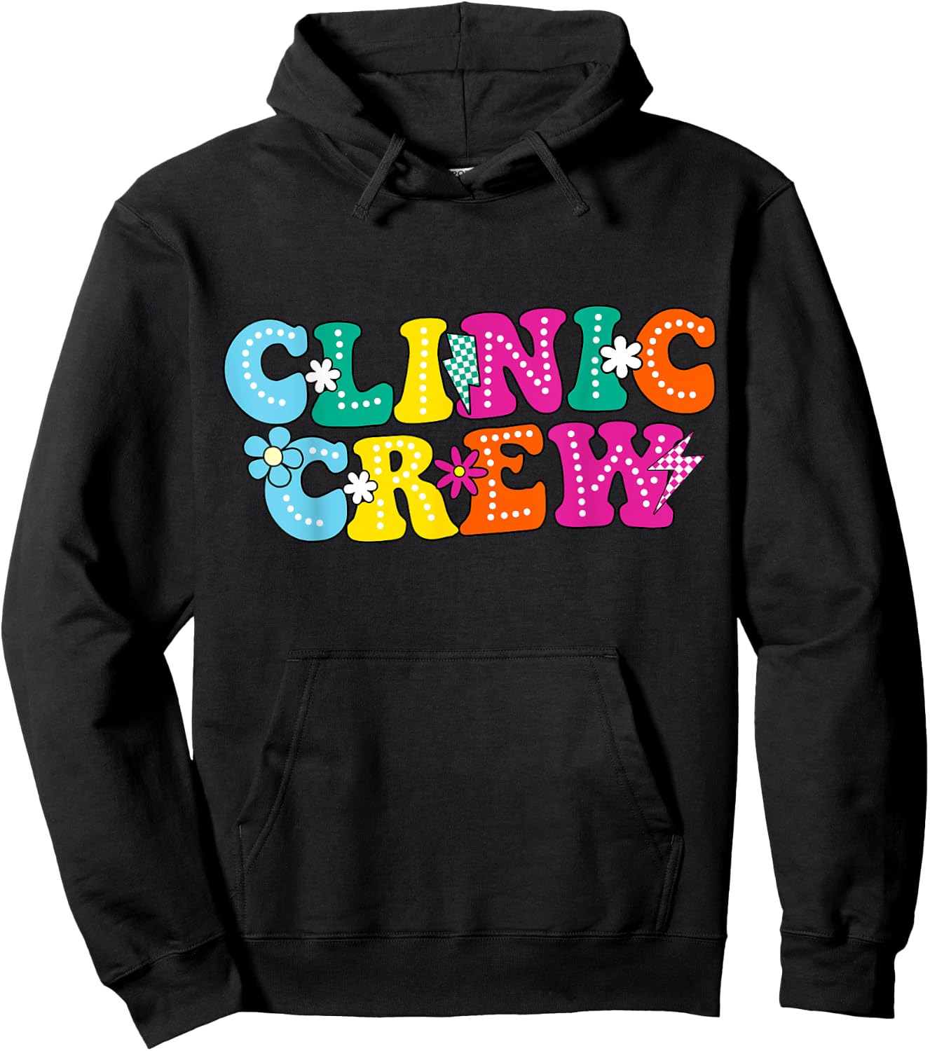 Clinic Crew School Nurse Groovy Appreciation Week Hoodie - Hoodie | Black