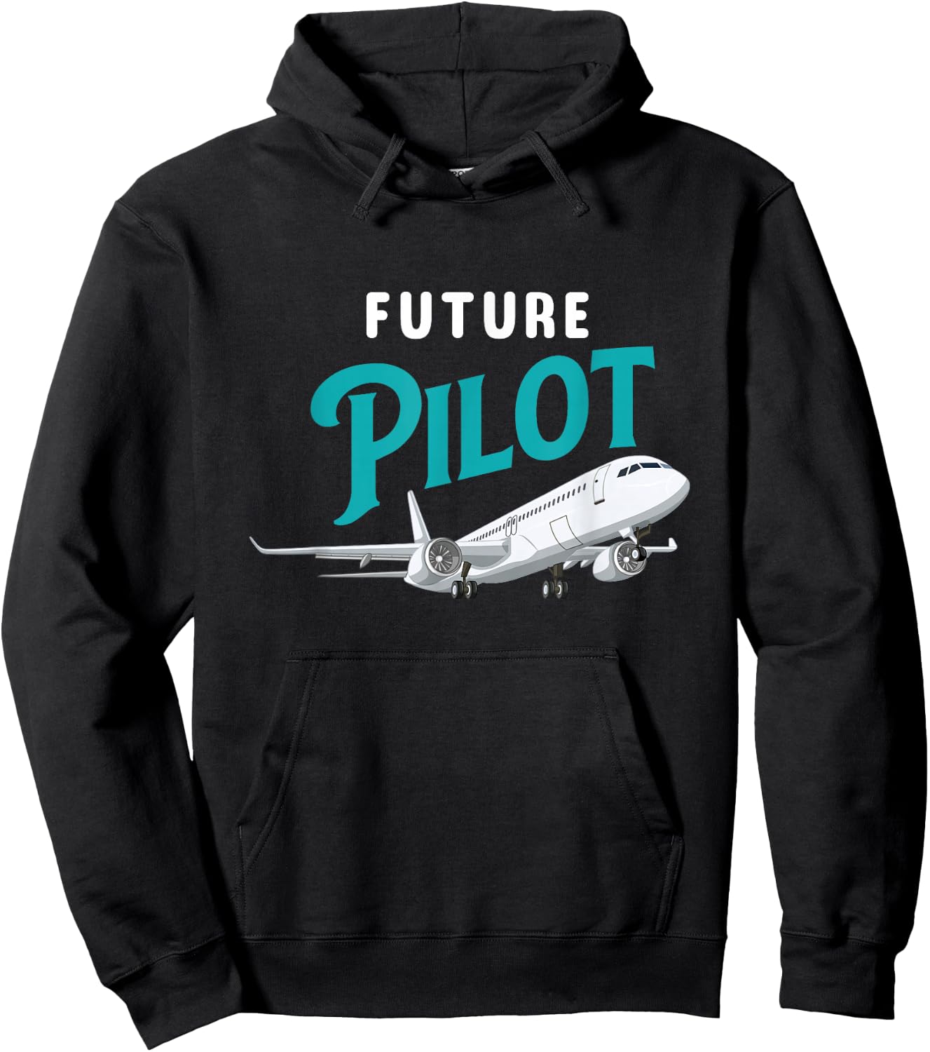 Future Pilot - Airline Pilot Aviation Lovers Aircraft , Black, S Hoodie - Hoodie | Black